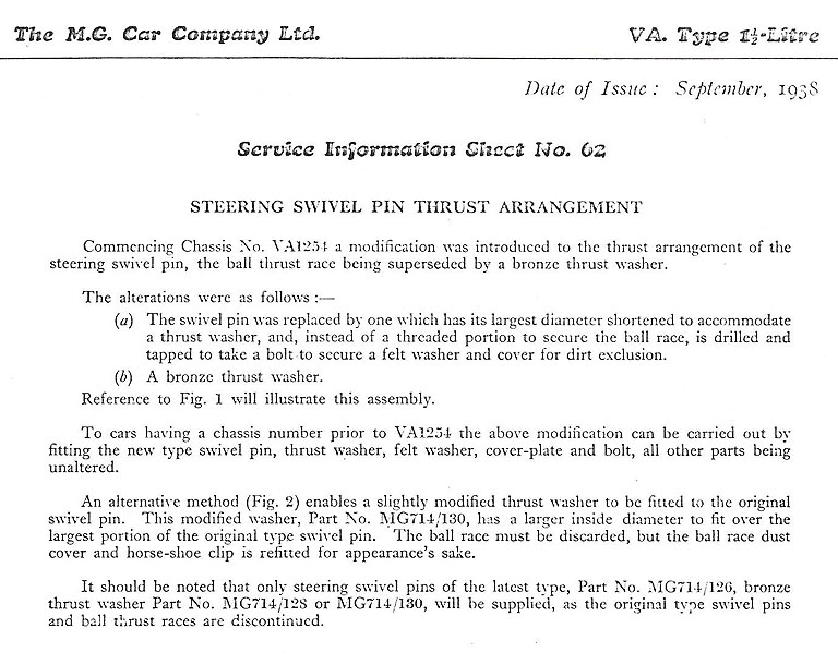 VA Service Information Sheet No.62