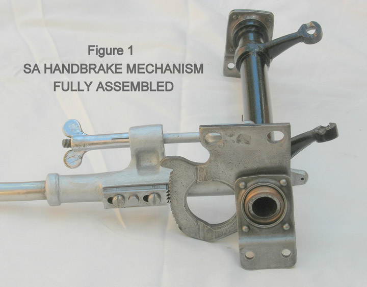 Fig. 1 - Fully assembled SA handbrake mechanism 